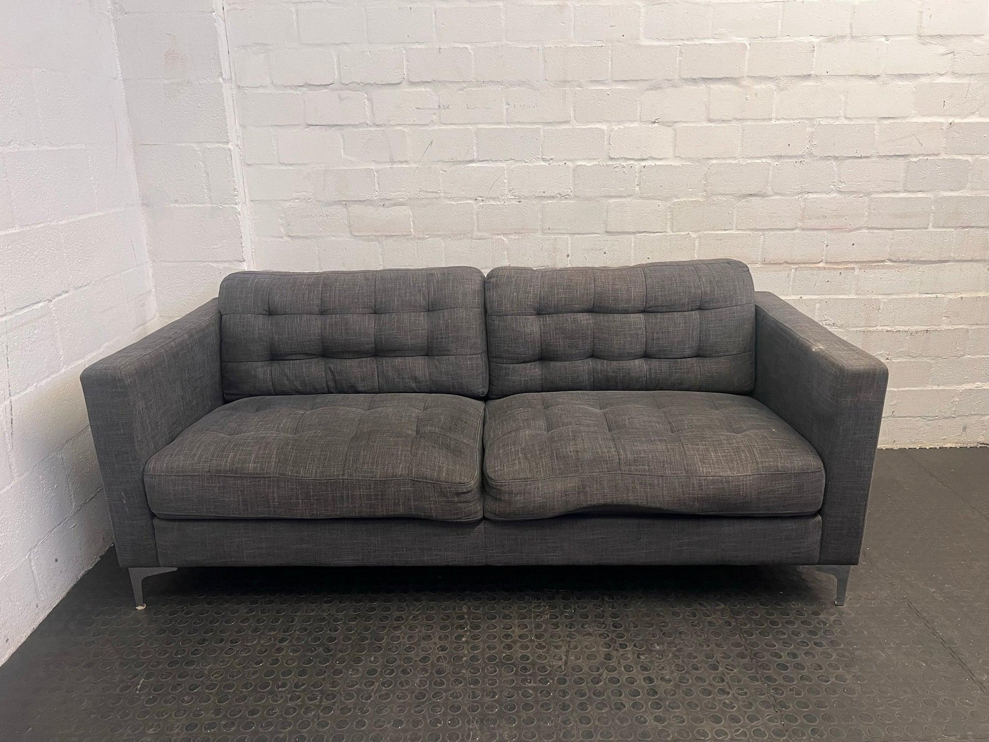 Grey Two Seater Couch - REDUCED