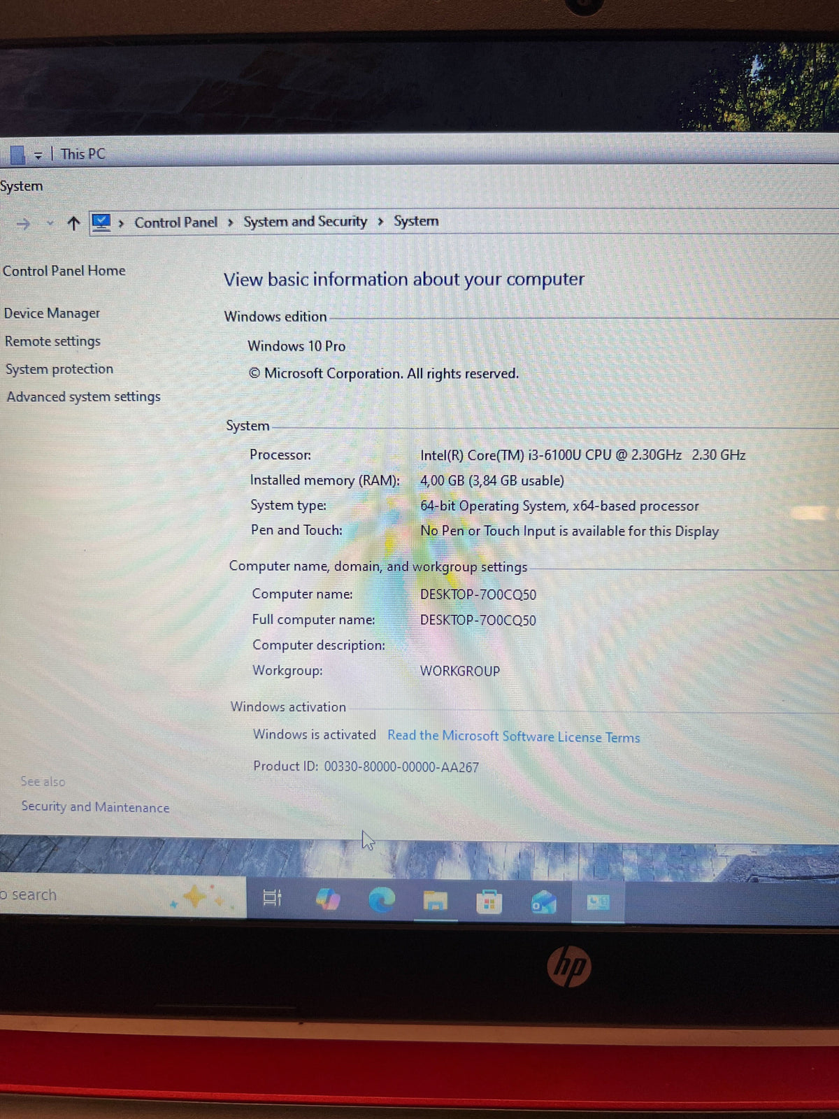 HP Pavilion Red & Grey Laptop - Intel Core i3 - Includes Charger - 2ndhandwarehouse.com