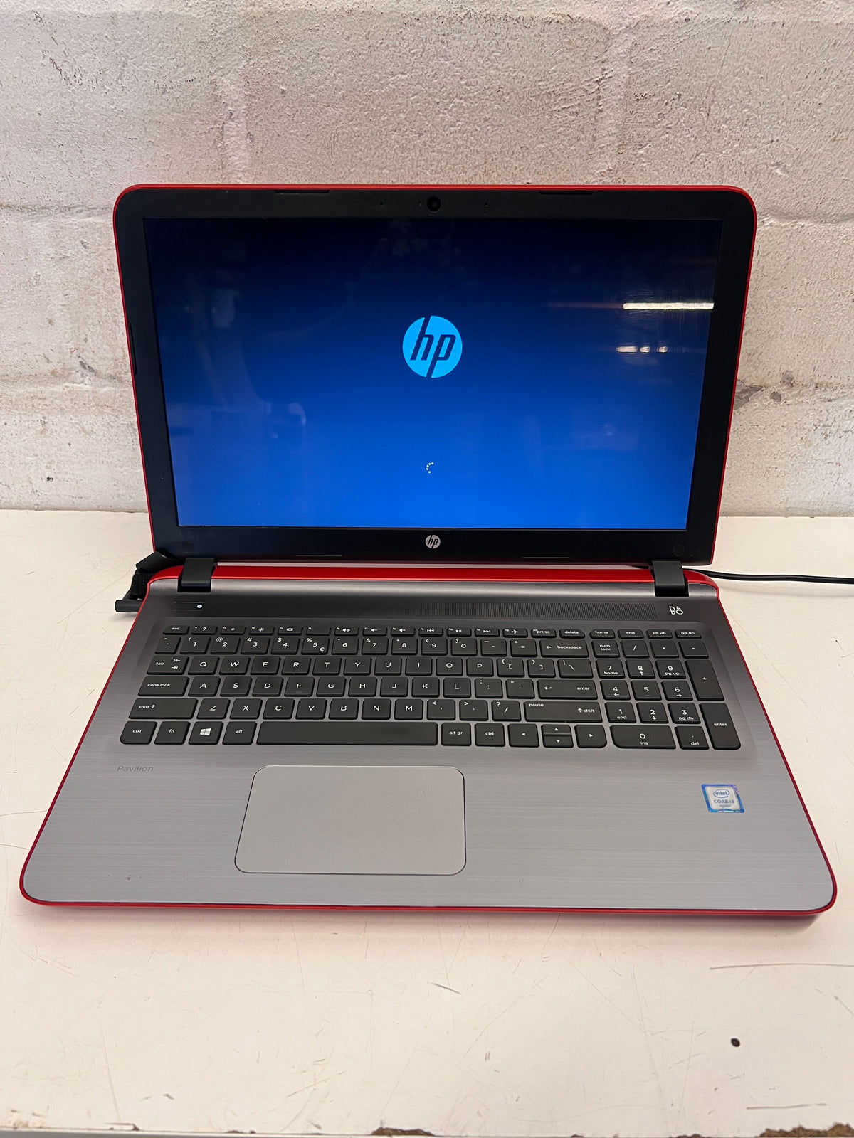HP Pavilion Red & Grey Laptop - Intel Core i3 - Includes Charger - 2ndhandwarehouse.com