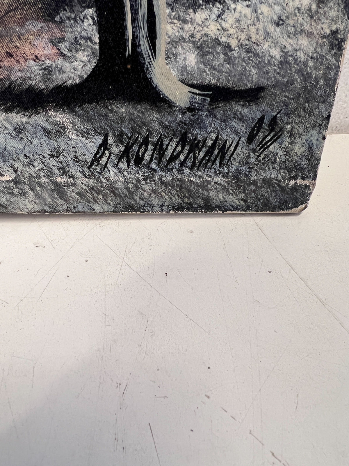 Hand-Painted South African Landscape Art with Minor Damage - 2ndhandwarehouse.com