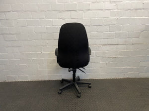 High Back Black Fabric Office Chair
