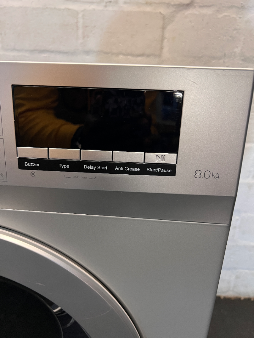 Hisense 8kg Front Load Tumble Dryer in Silver — Good Working Order - 2ndhandwarehouse.com