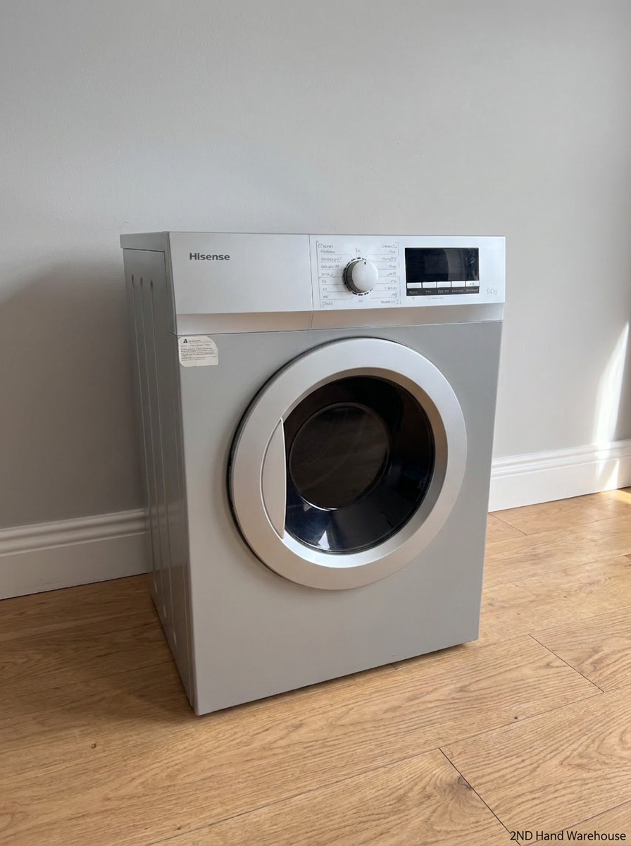 Hisense 8kg Front Load Tumble Dryer in Silver — Good Working Order - 2ndhandwarehouse.com