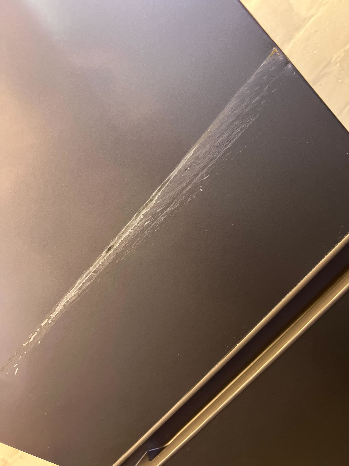 Hisense Grey Top-Freezer Fridge - small scratch