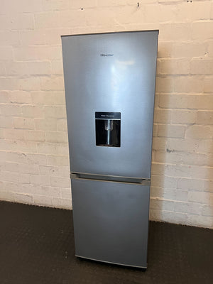 Hisense Silver Fridge Freezer with Water Dispenser - Modern & Efficient - 2ndhandwarehouse.com