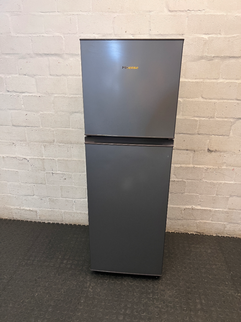 Hisense Silver Top-Mount Fridge Freezer — Good Working Order