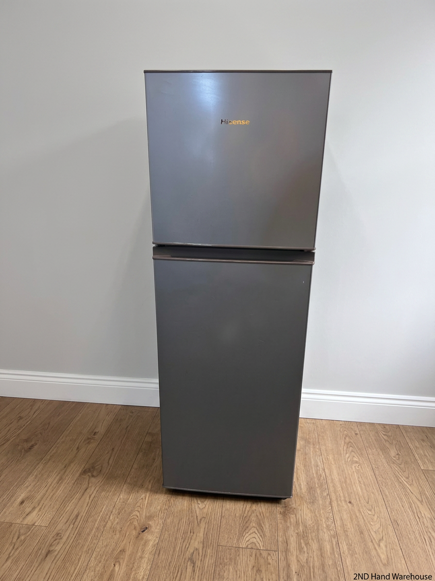 Hisense Silver Top-Mount Fridge Freezer — Good Working Order