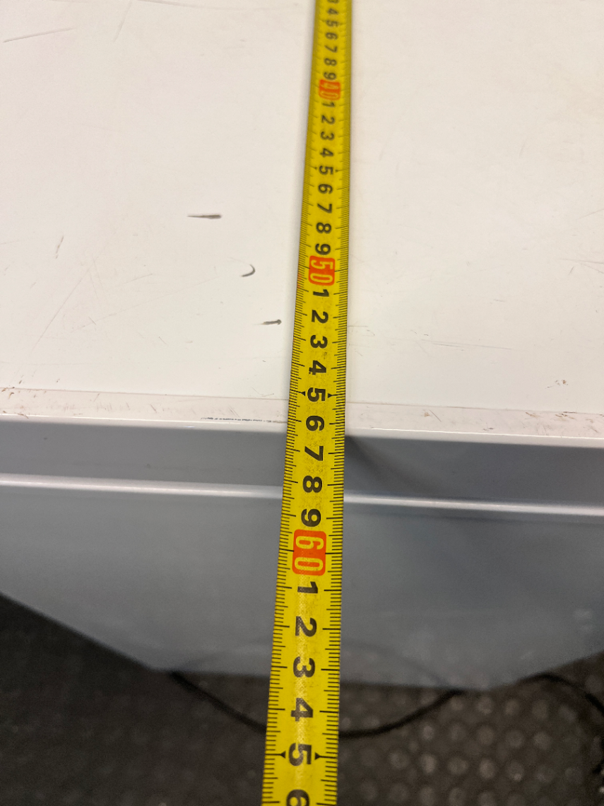 Hisense White Chest Freezer — Working Order with Heavy Exterior Wear