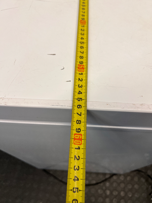 Hisense White Chest Freezer — Working Order with Heavy Exterior Wear