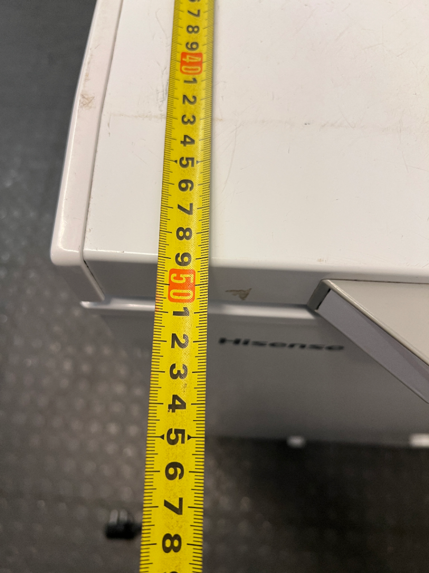 Hisense White Chest Freezer — Working Order with Heavy Exterior Wear