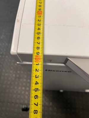 Hisense White Chest Freezer — Working Order with Heavy Exterior Wear