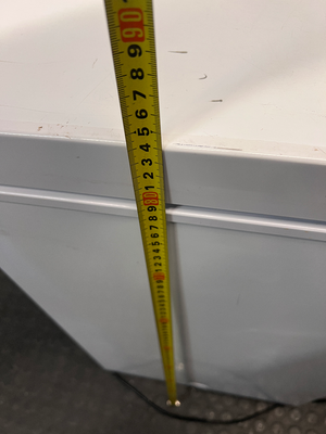 Hisense White Chest Freezer — Working Order with Heavy Exterior Wear