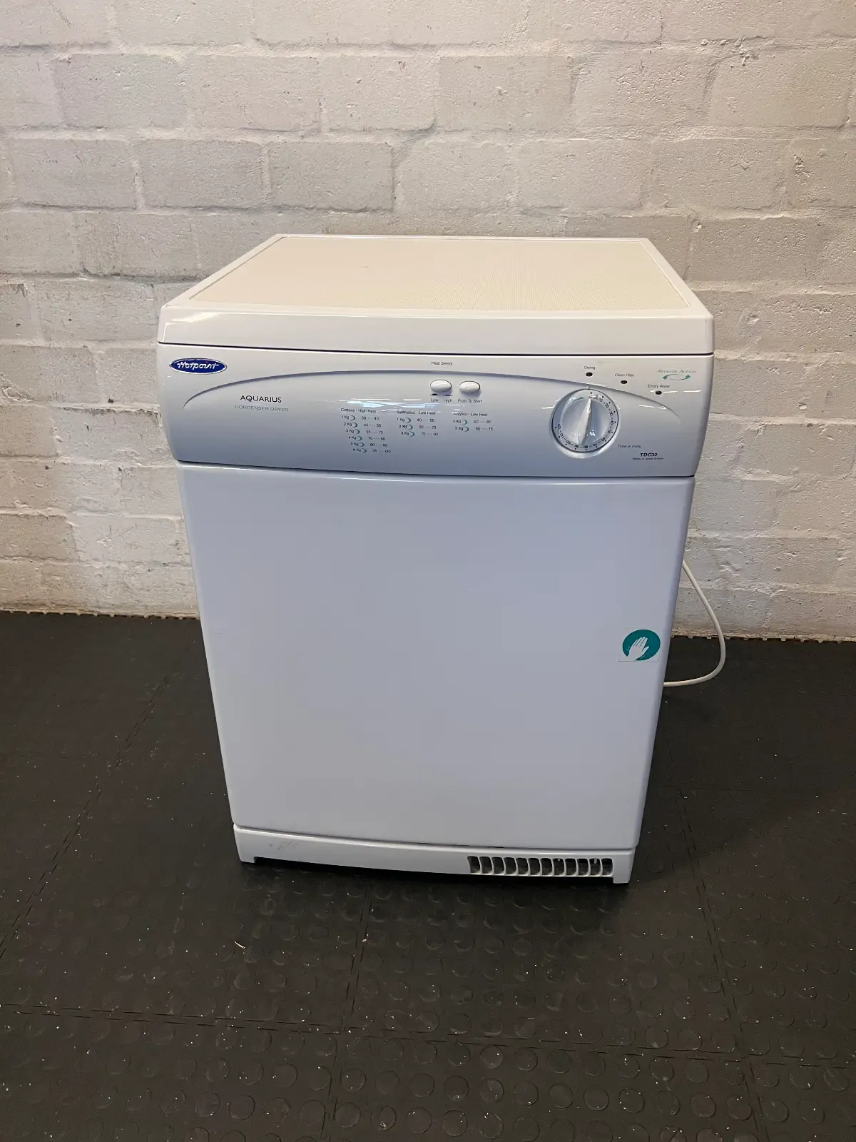 Hotpoint Aquarius TDC32 Condenser Tumble Dryer - Excellent Condition - 2ndhandwarehouse.com