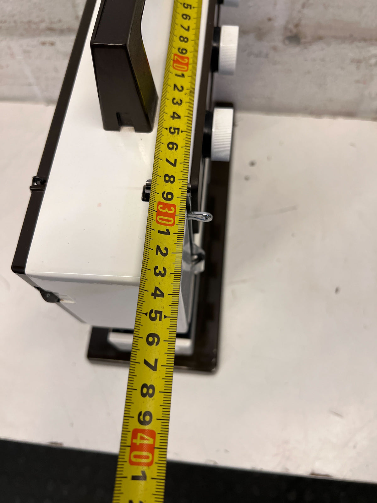 Husqvarna 3610 Vintage Sewing Machine - White and Brown, Minor Scuffs