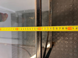 Elegant Glass-Top Coffee Table with Black Metal Frame