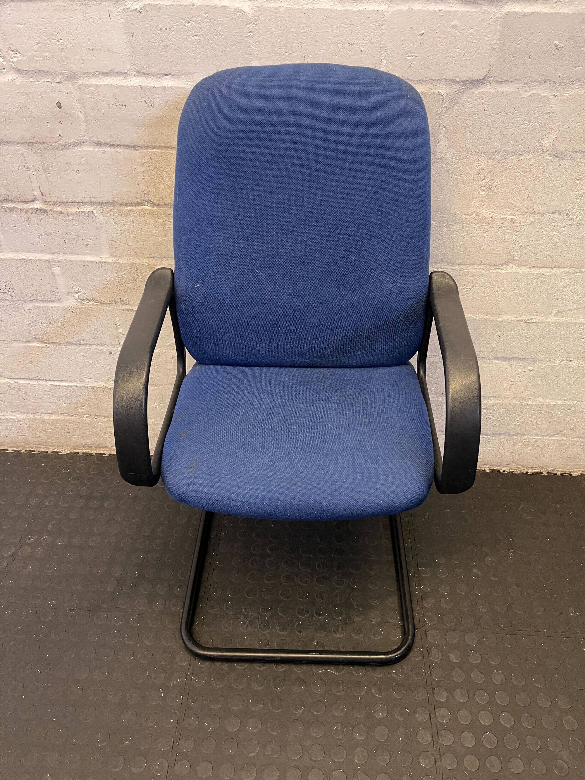 Sleek Blue Ergonomic Office Chair