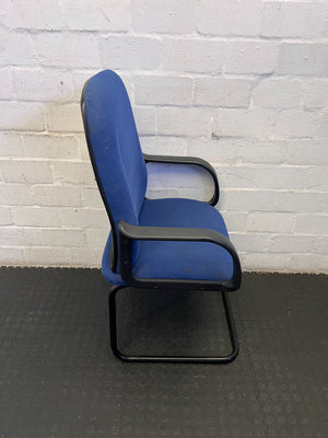 Sleek Blue Ergonomic Office Chair