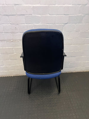 Sleek Blue Ergonomic Office Chair