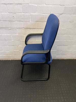 Sleek Blue Ergonomic Office Chair