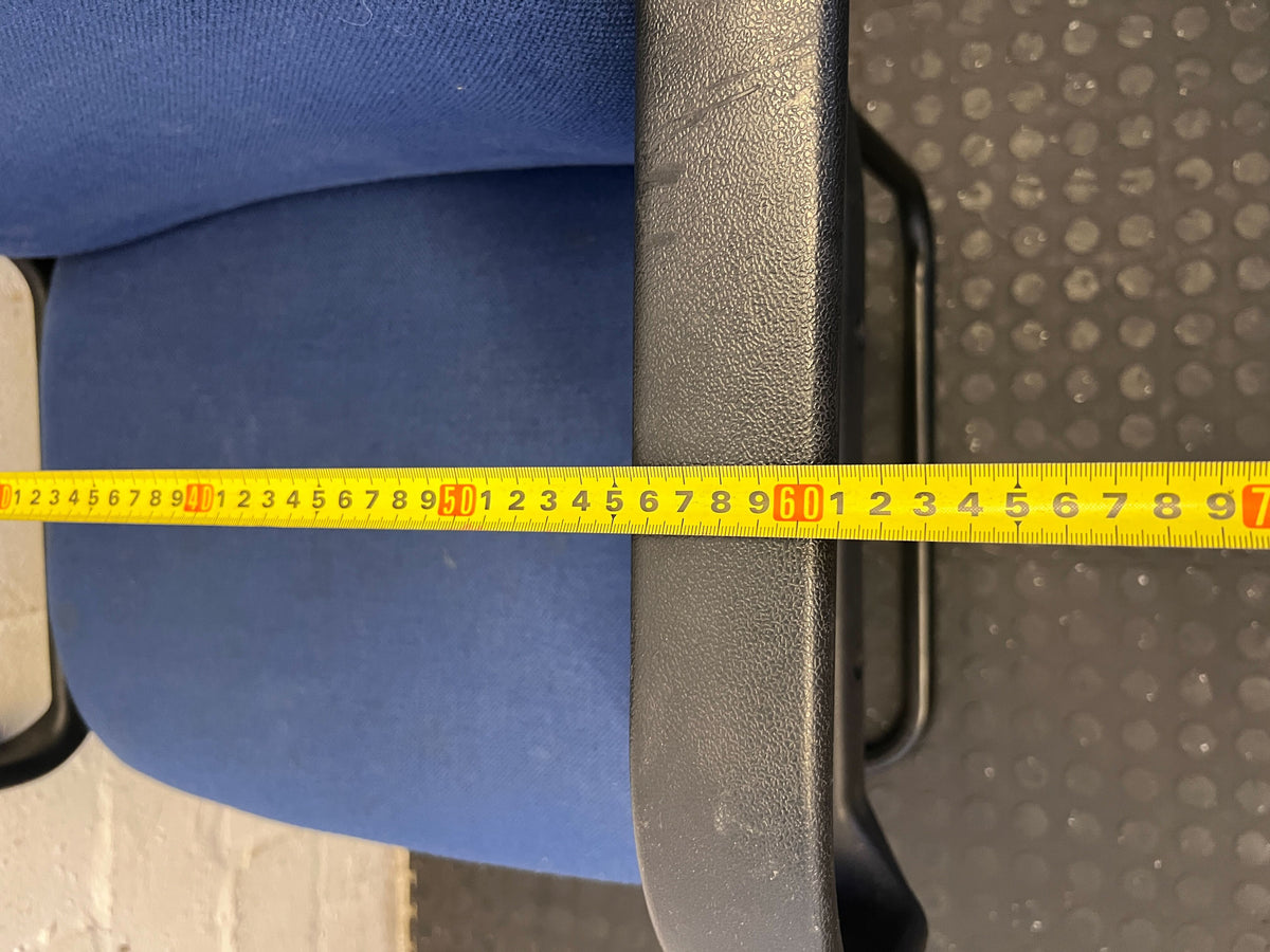 Sleek Blue Ergonomic Office Chair