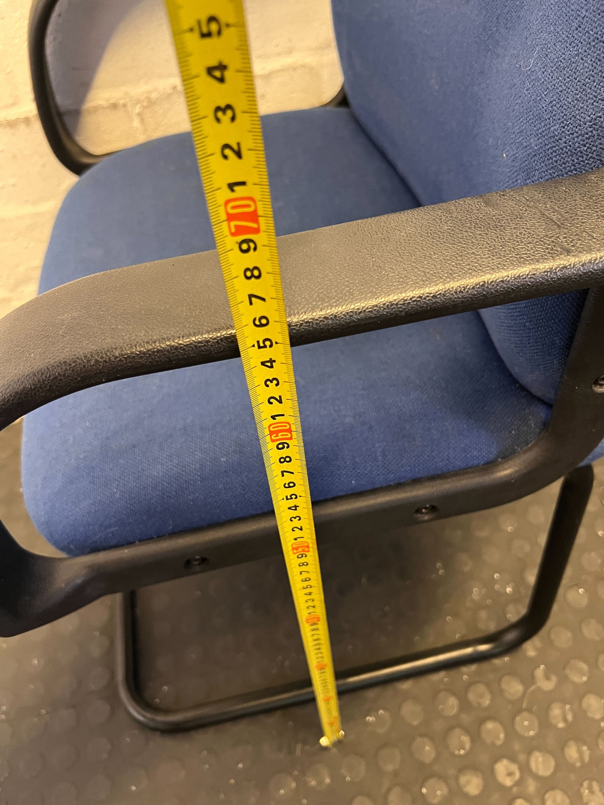 Sleek Blue Ergonomic Office Chair