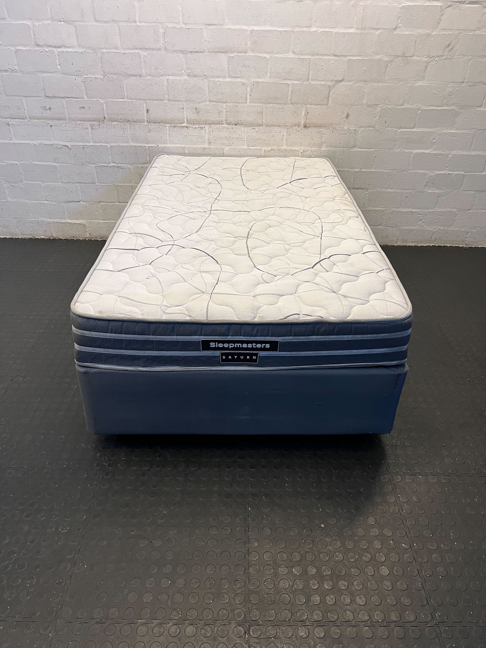 Comfortable Sleepmasters Saturn 3/4 Bed and Mattress - Minor Wear
