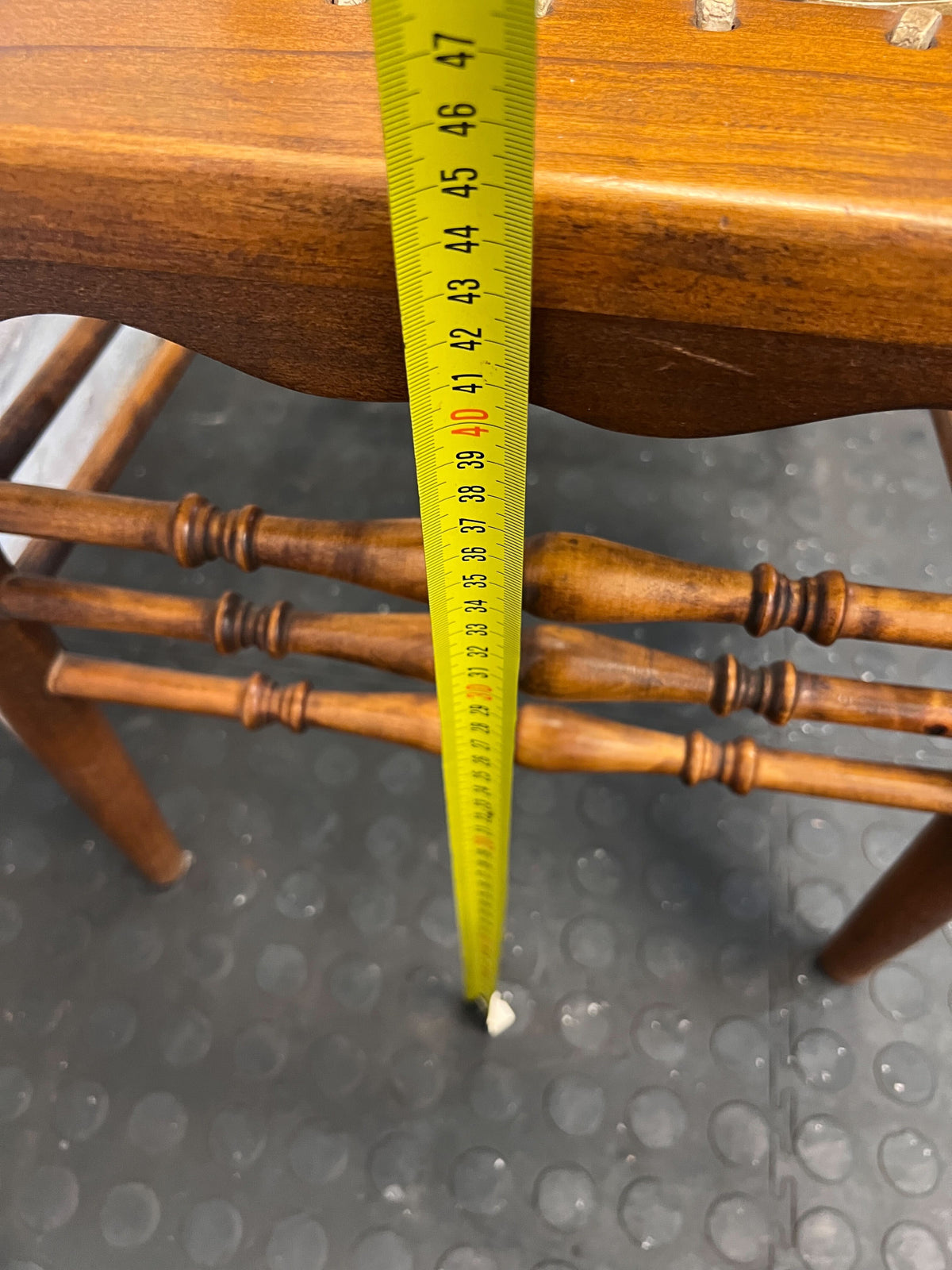 Vintage Carved Wooden Chair with Woven Seat - Character Piece - PRICE DROP - 2ndhandwarehouse.com