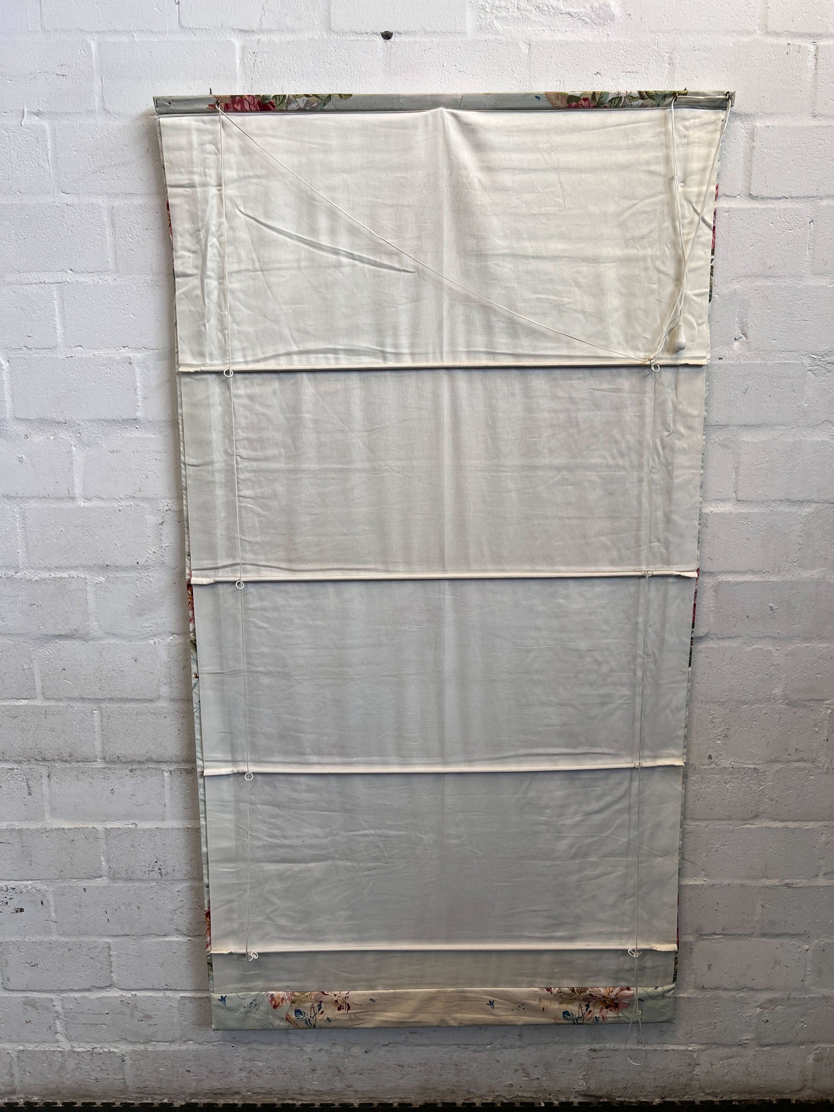 Elegant Vintage Floral Roman Blind - Rose & Blue Motif 170 long x 90cm wide