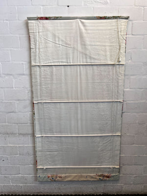 Elegant Vintage Floral Roman Blind - Rose & Blue Motif 170 long x 90cm wide