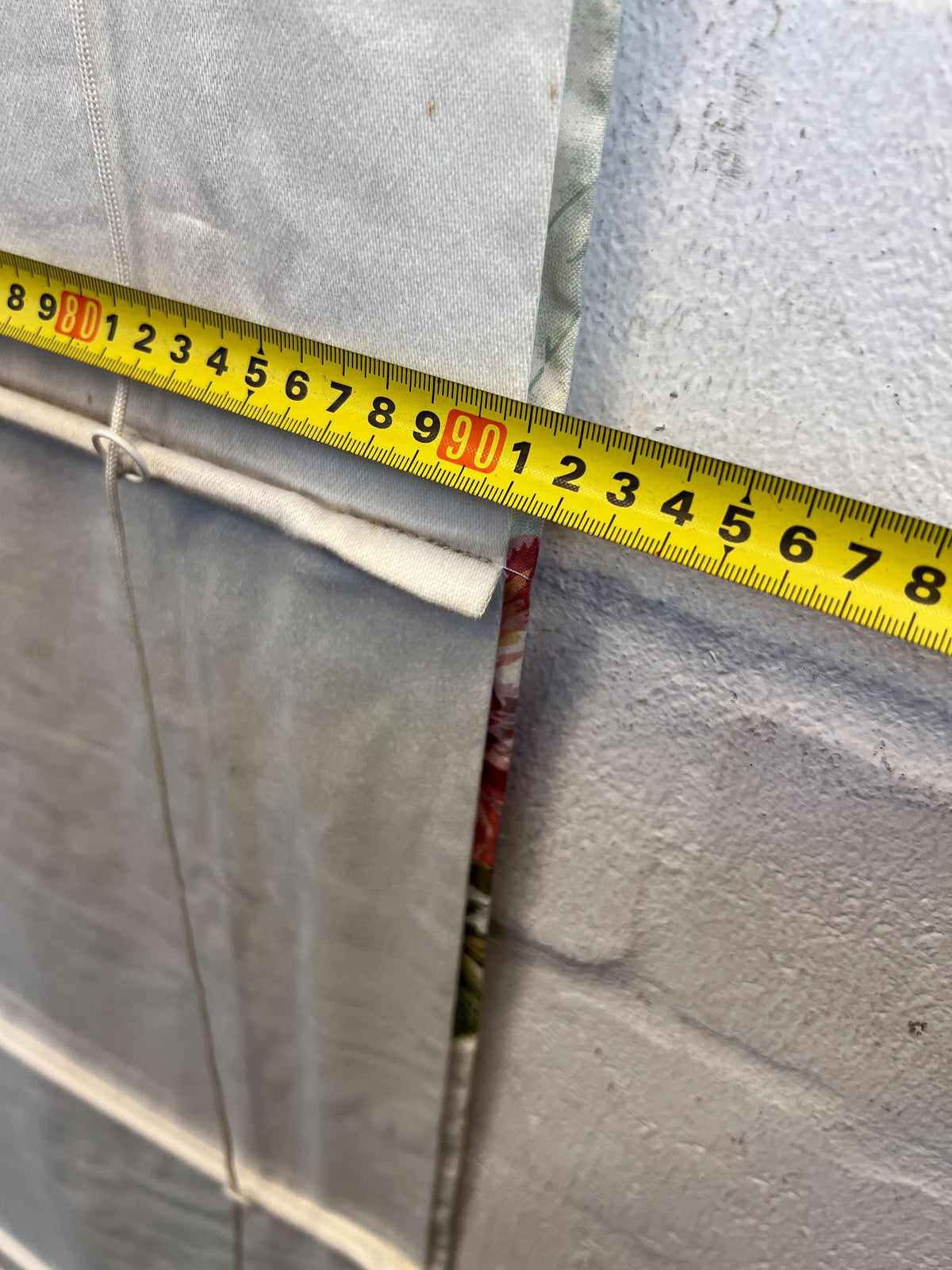 Elegant Vintage Floral Roman Blind - Rose & Blue Motif 170 long x 90cm wide