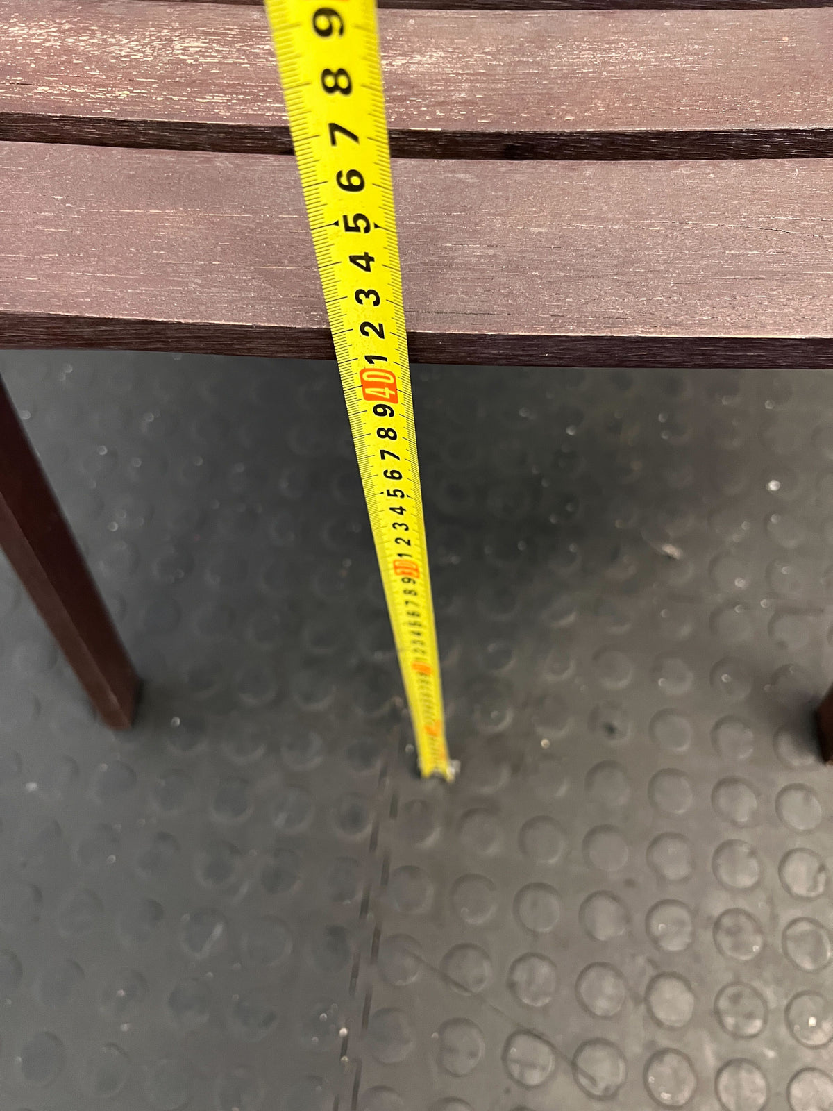 Rustic Brown Wooden Slatted Chair - Stylish and Comfortable