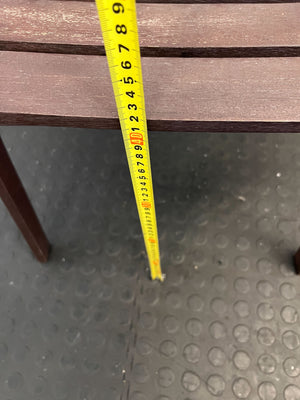 Rustic Brown Wooden Slatted Chair - Stylish and Comfortable