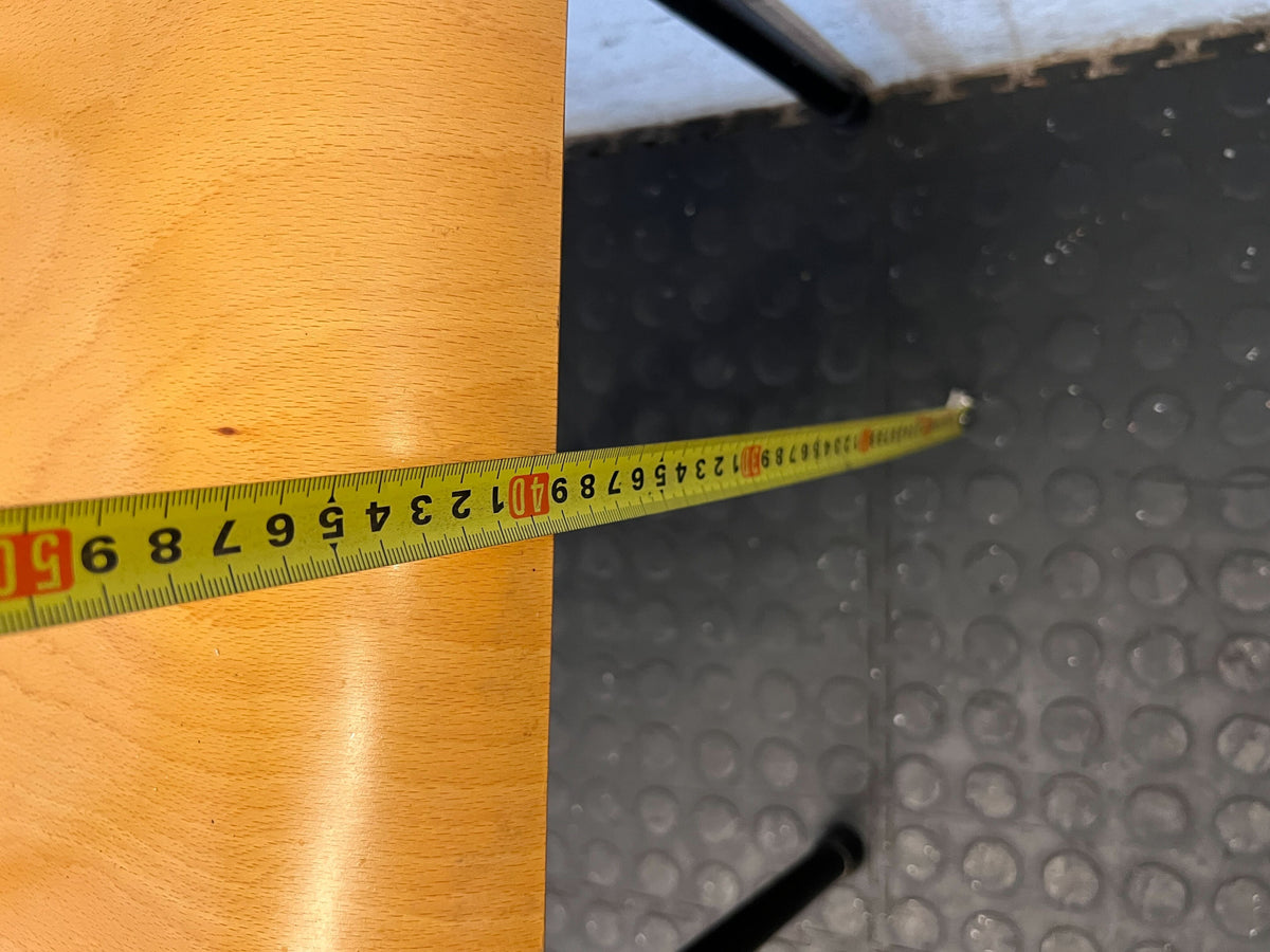 Vintage Wood & Metal Utility Chair - 2ndhandwarehouse.com