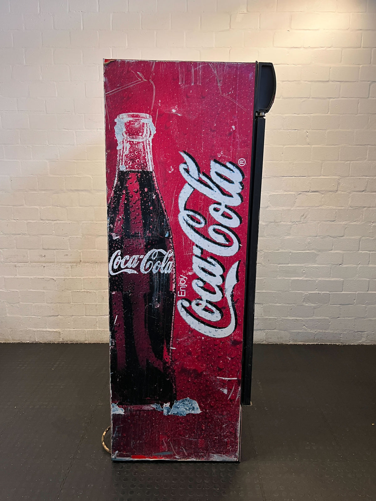 Vintage Double Glass Door Refrigerator(Has no Compressor/no electric cables) – Red and Black