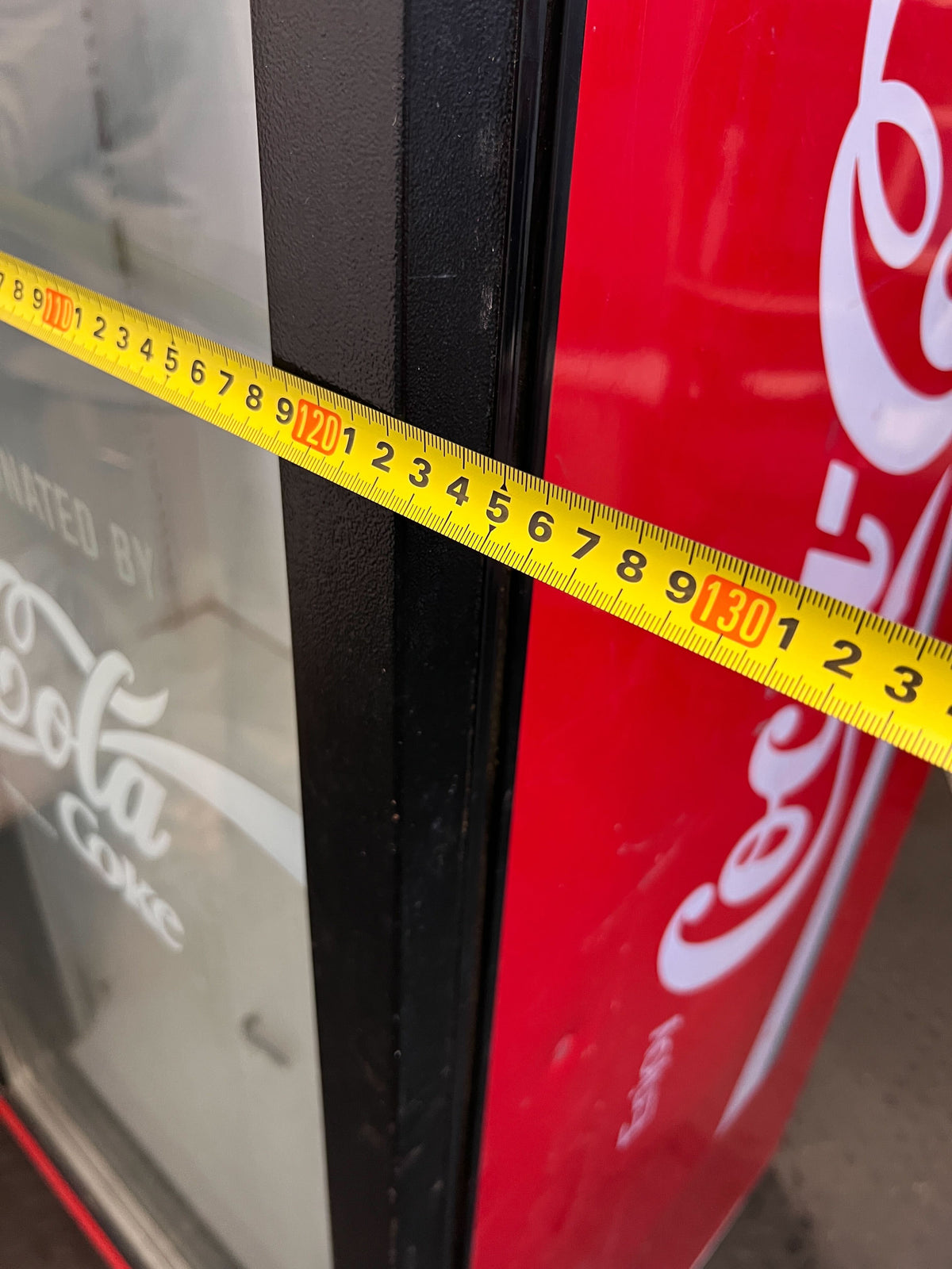 Vintage Double Glass Door Refrigerator(Has no Compressor/no electric cables) – Red and Black
