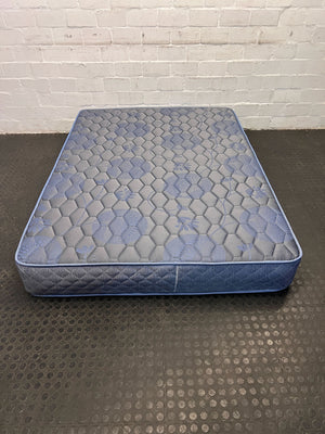 Comfortable Blue Twin Mattress - Gently Used, Hypoallergenic, 10-inch