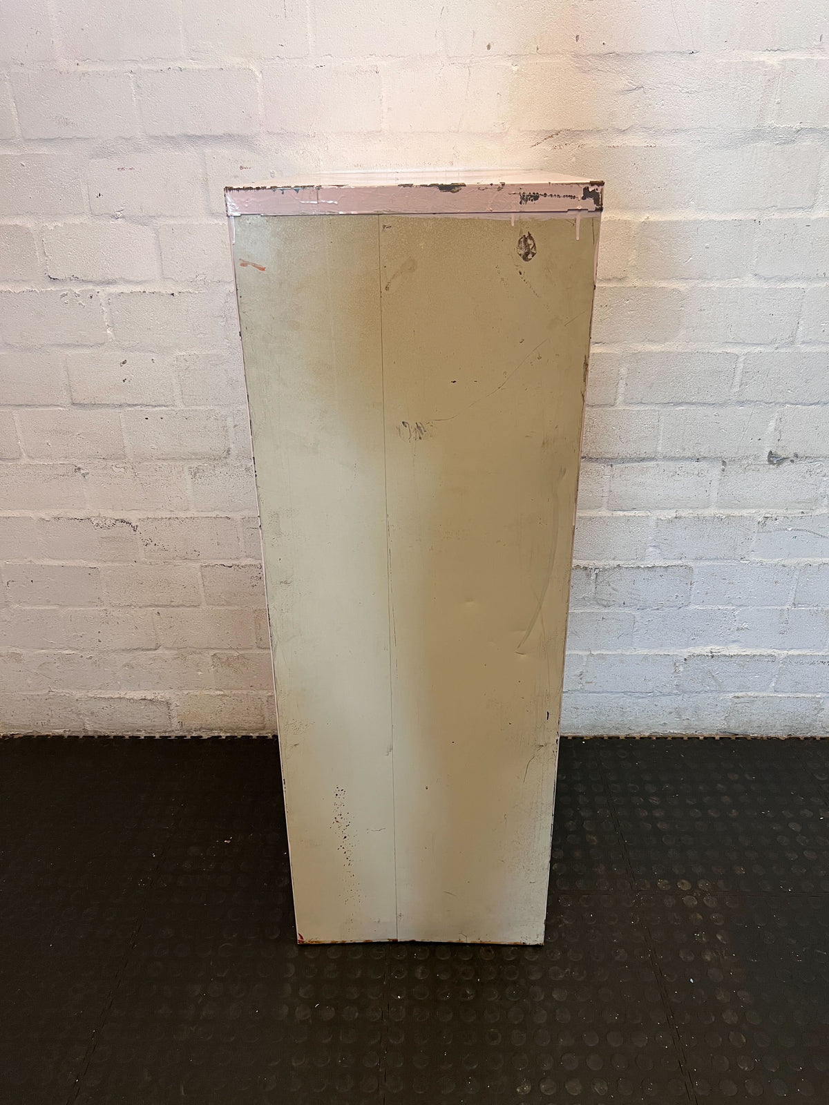 Retro Two-Tone 4-Drawer Filing Cabinet - Blue & Cream - 2ndhandwarehouse.com