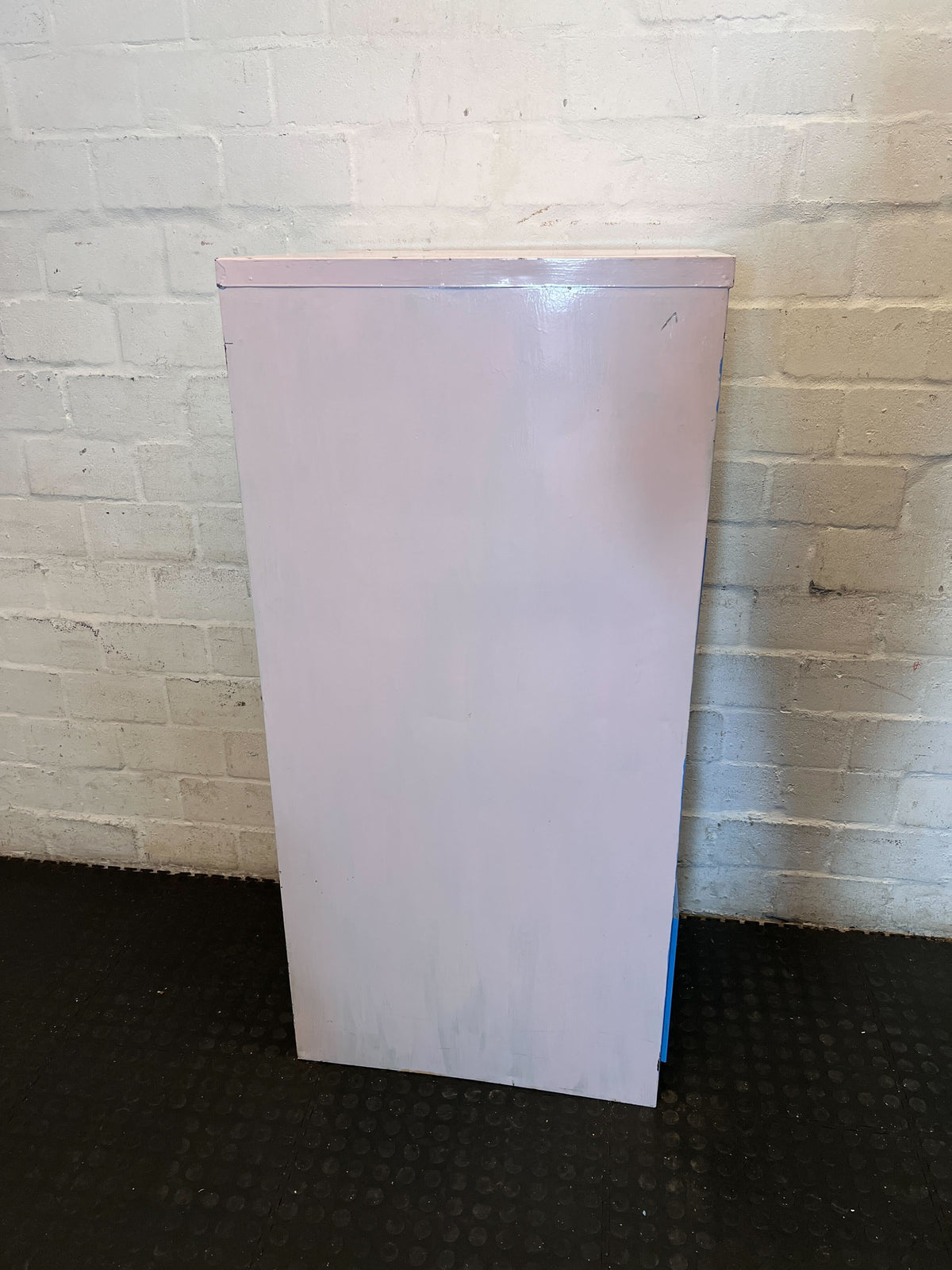 Retro Two-Tone 4-Drawer Filing Cabinet - Blue & Cream - 2ndhandwarehouse.com