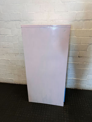 Retro Two-Tone 4-Drawer Filing Cabinet - Blue & Cream - 2ndhandwarehouse.com