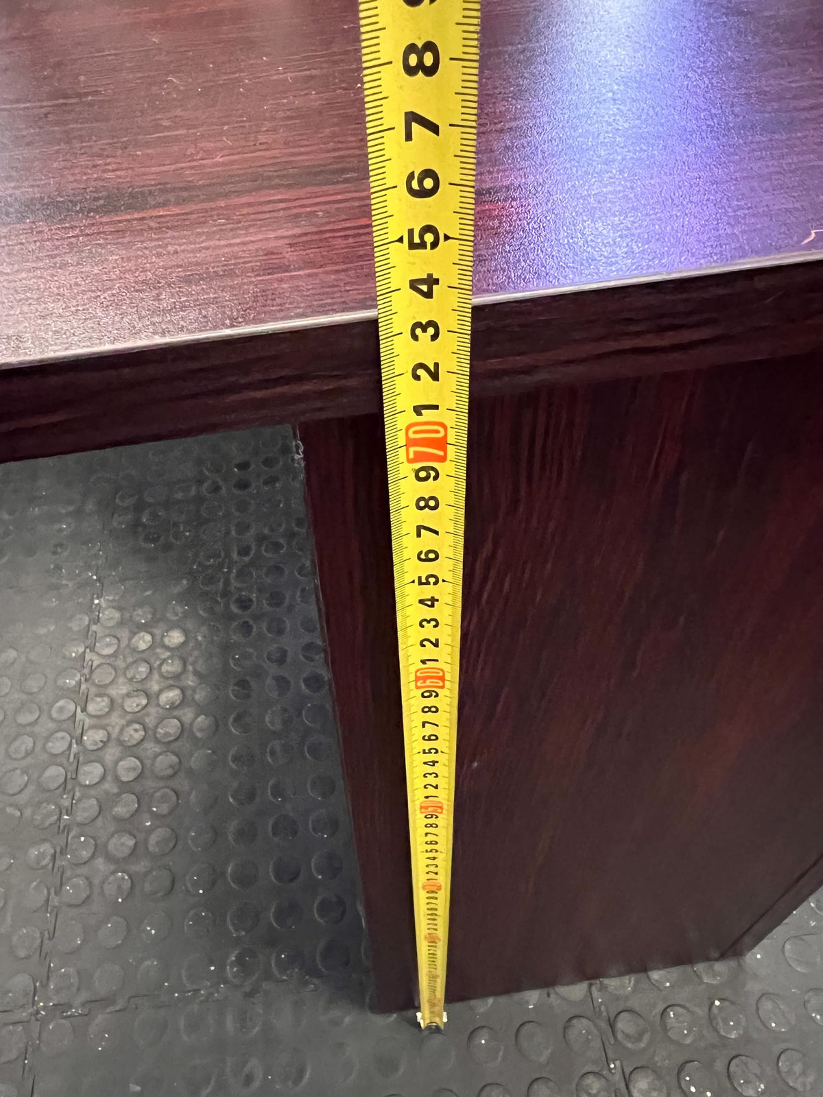 Efficient L-Shape Executive Desk - Dark Wood Finish - 2ndhandwarehouse.com