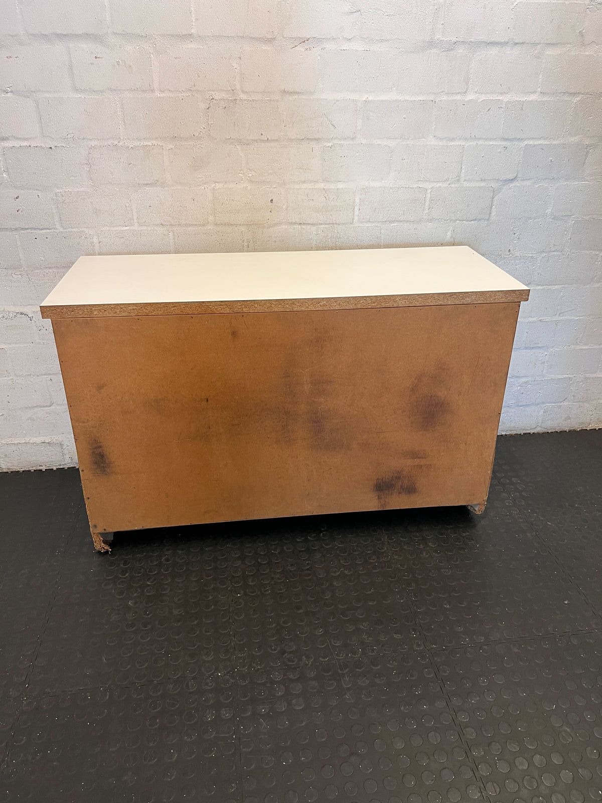 Versatile Light Grey 3-Door Storage Cabinet - 2ndhandwarehouse.com