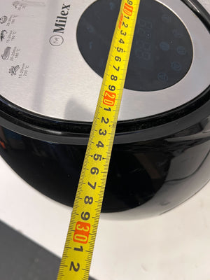 Milex Black Digital Air Fryer with Minor Scratches