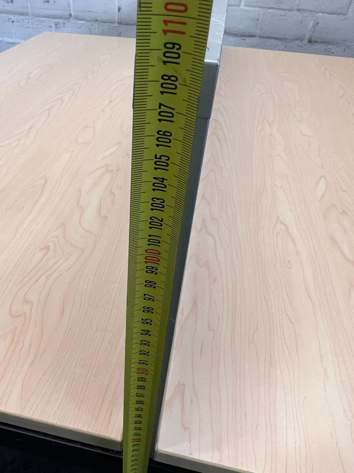 Modern Light Wood Dual Work Station with Black Legs – Stylish & Versatile - REDUCED