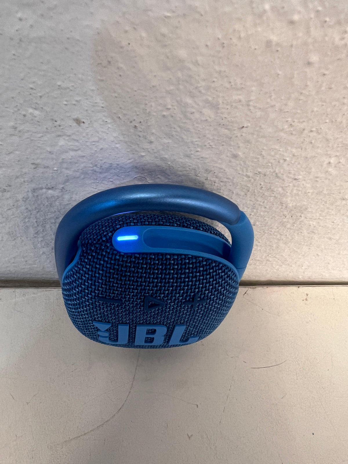 Nearly New JBL Clip 4 Eco Portable Waterproof Bluetooth Speaker - Blue -