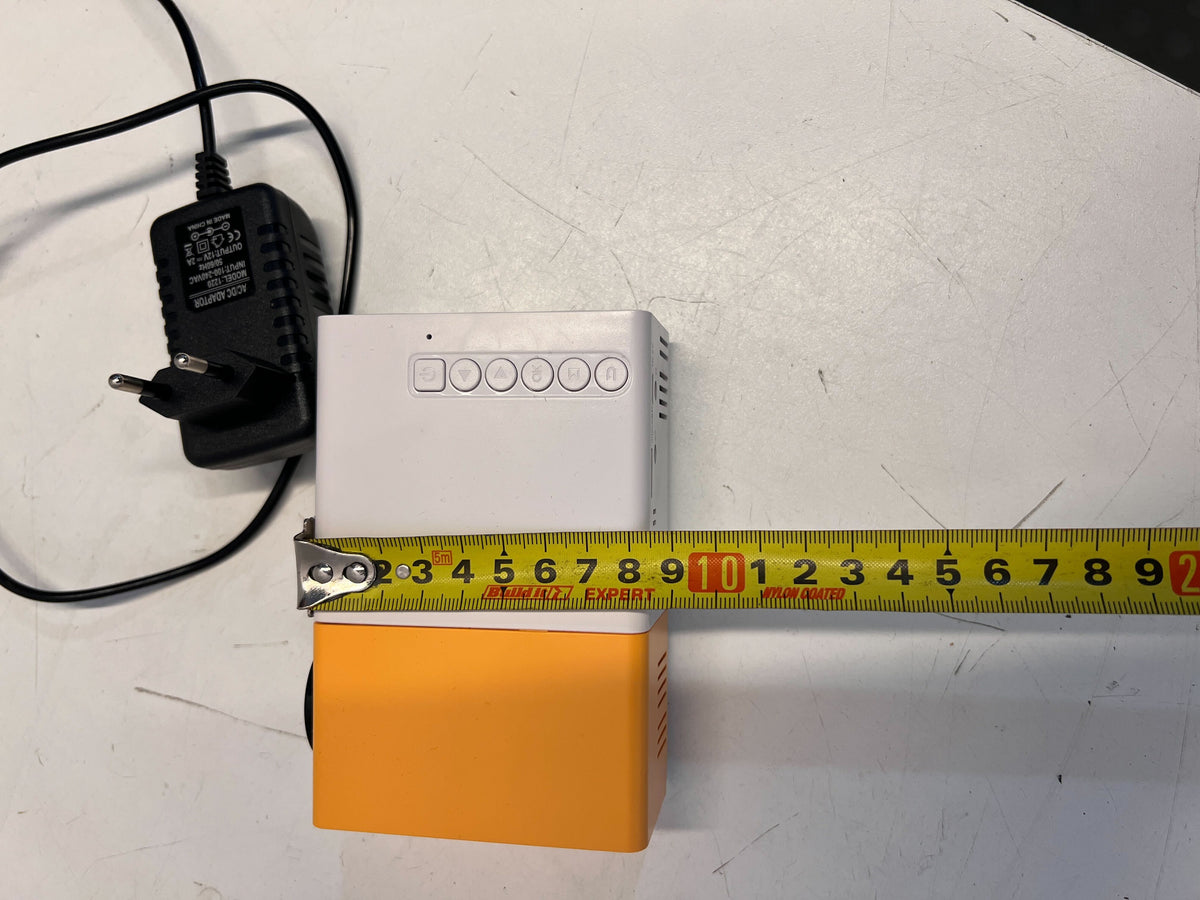 Compact Portable Projector in White and Orange – Minor Scratches