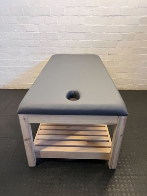 Professional Massage & Treatment Table with Storage Shelf - REDUCED