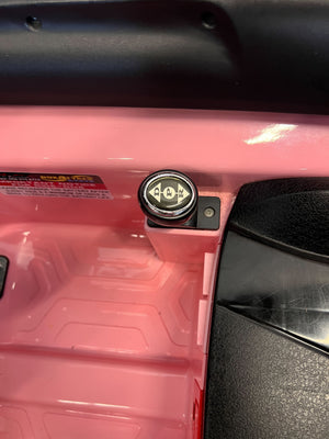 Kids pink electric car  - Pink Kids Electric Ride-On Car Toy - Has no charger - 2ndhandwarehouse.com