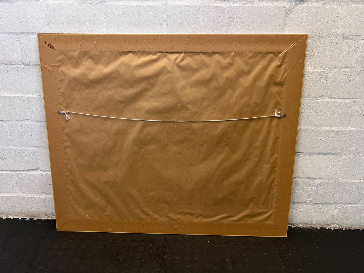 Elegant Framed Floral Art Print — Silver Frame