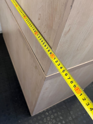 Versatile Light Wood Display & Storage Cabinet - REDUCED