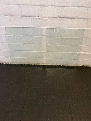 Square Tempered Glass Table Top - Minor Scratches - 2ndhandwarehouse.com